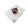 Biglietto Primavera Bouquet Pop-up 3D con Fiori e Farfalle